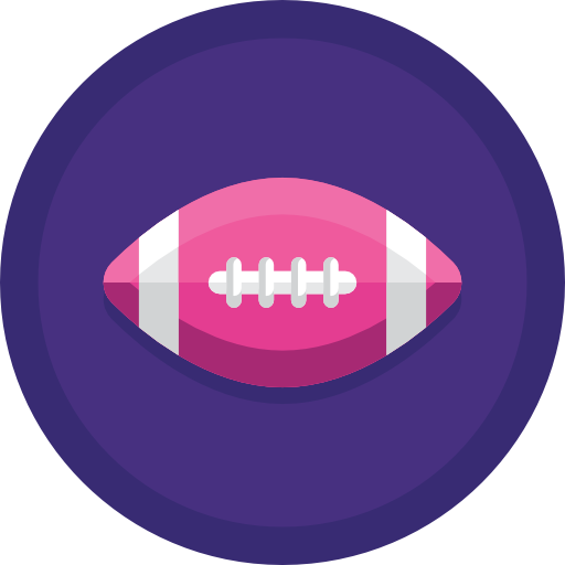 American football Flaticons Flat Circular icon