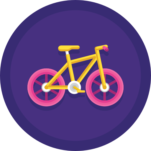 Велосипед Flaticons Flat Circular иконка