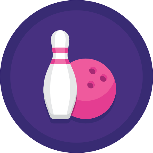 bowling Flaticons Flat Circular icona