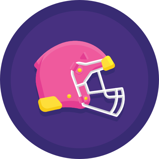 Football helmet Flaticons Flat Circular icon