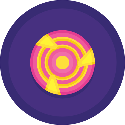 Frisbee Flaticons Flat Circular icon