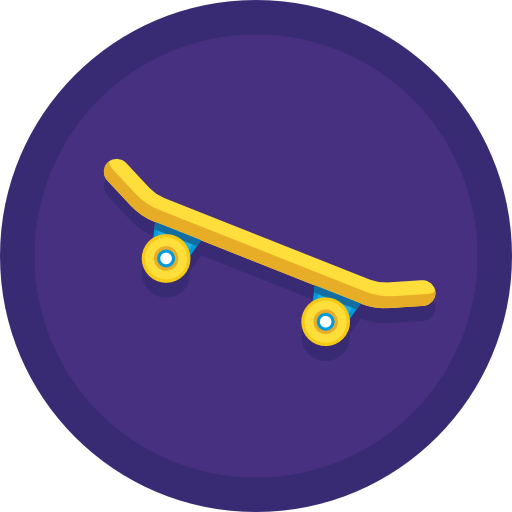 deskorolka Flaticons Flat Circular ikona