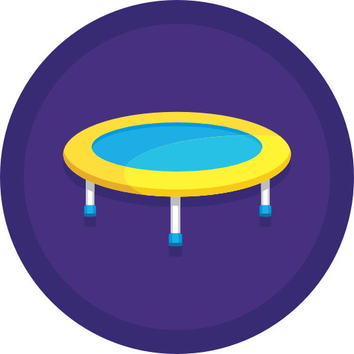 trampolina Flaticons Flat Circular ikona