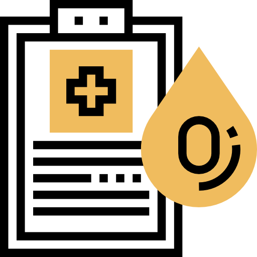 Health report Meticulous Yellow shadow icon