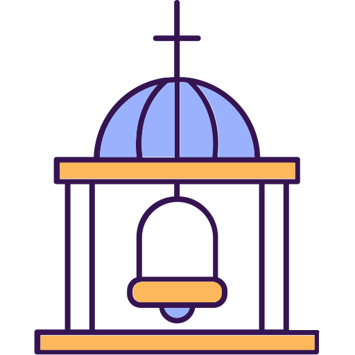 Church bell Generic color lineal-color icon