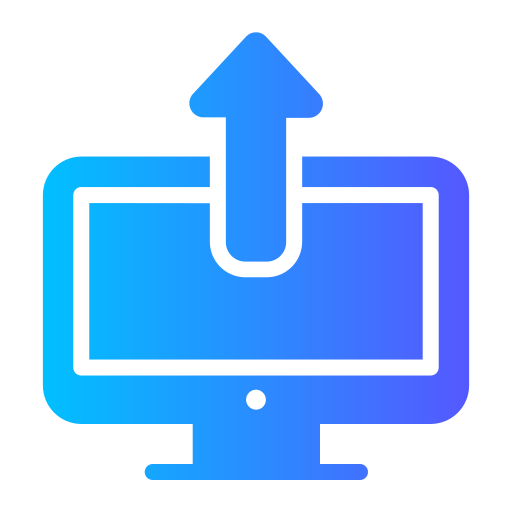 Upload Generic gradient fill icon