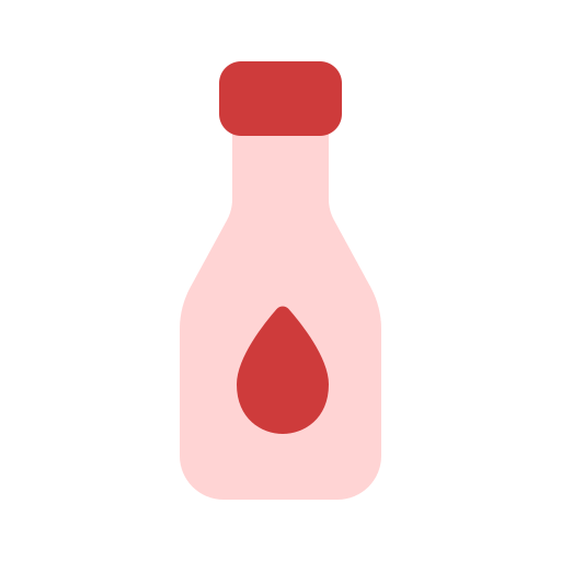 Стеклянная бутылка Generic color fill иконка