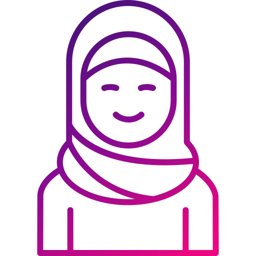 Muslim Generic gradient outline icon