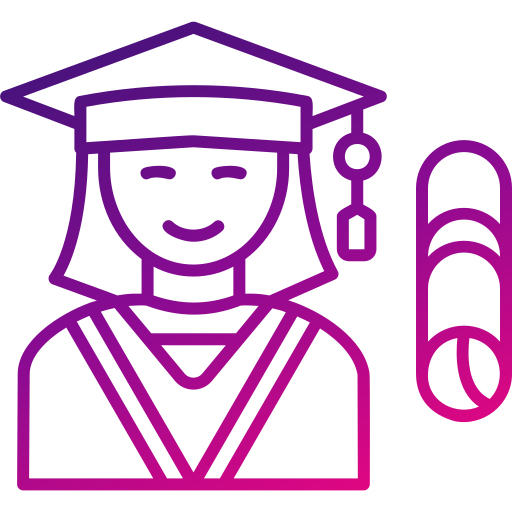 Graduation Generic gradient outline icon