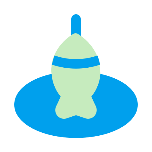 Ice fishing Generic color fill icon