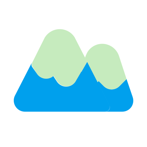 montaña de nieve Generic color fill icono