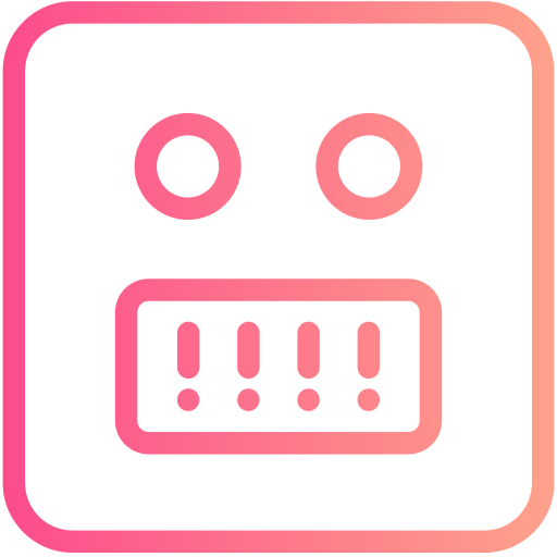 Angry Generic gradient outline icon