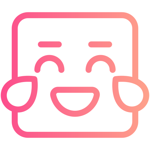 Laughing Generic gradient outline icon