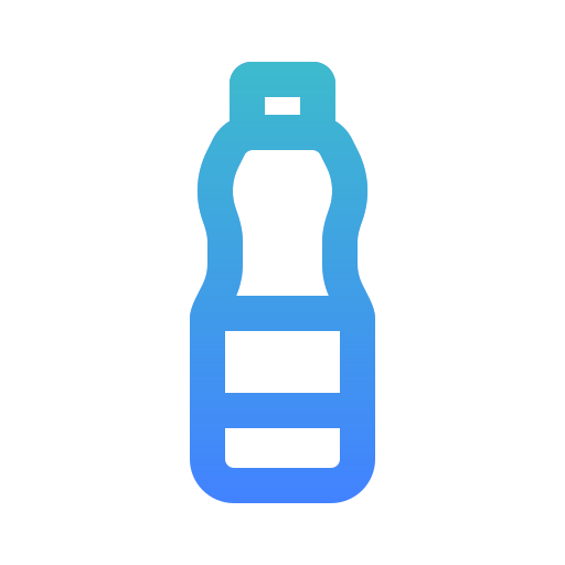 Бутылка с водой Generic gradient outline иконка