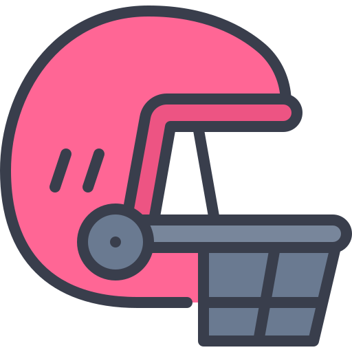 Rugby helmet Generic color lineal-color icon