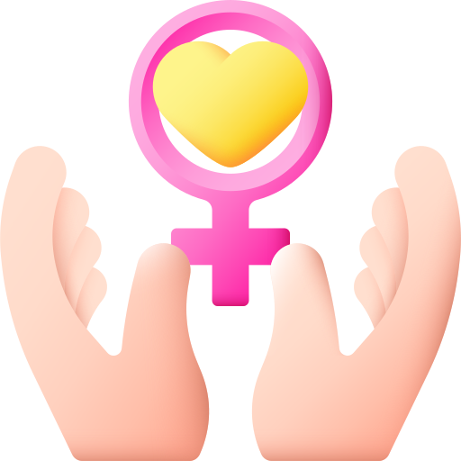 Feminism 3D Color icon