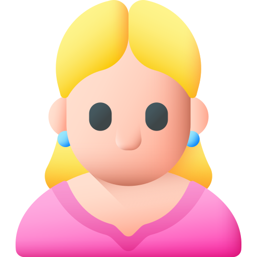 Woman 3D Color icon
