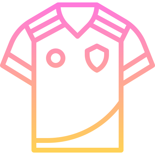 voetbal shirt Generic gradient outline icoon
