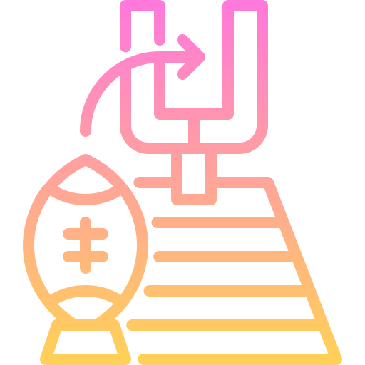 american football Generic gradient outline icon