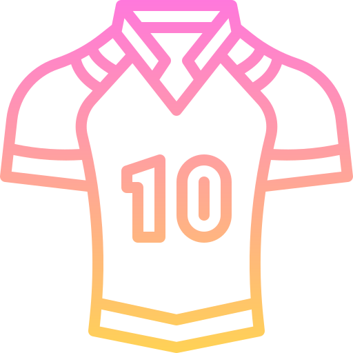 koszulka do rugby Generic gradient outline ikona