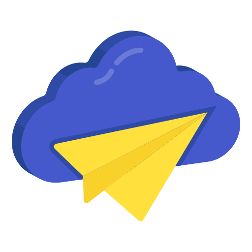 Cloud paper plane Generic Others icon