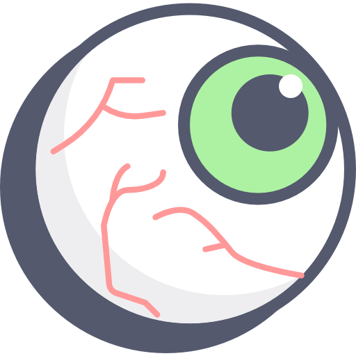 globo ocular Darius Dan Lineal Color icono