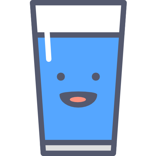 vaso de agua Darius Dan Lineal Color icono