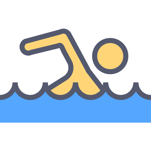 zwemmen Darius Dan Lineal Color icoon
