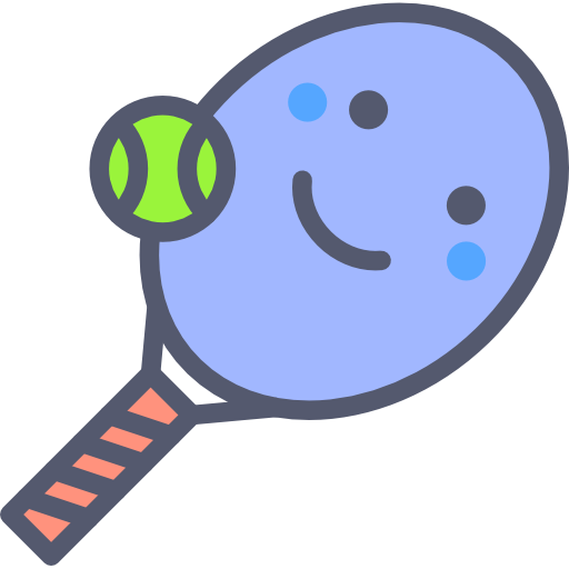 tennis Darius Dan Lineal Color icoon
