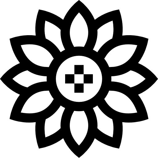 tournesol Basic Straight Lineal Icône