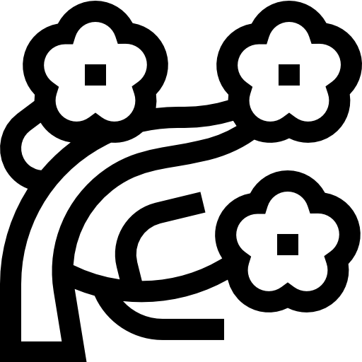 벚꽃 Basic Straight Lineal icon