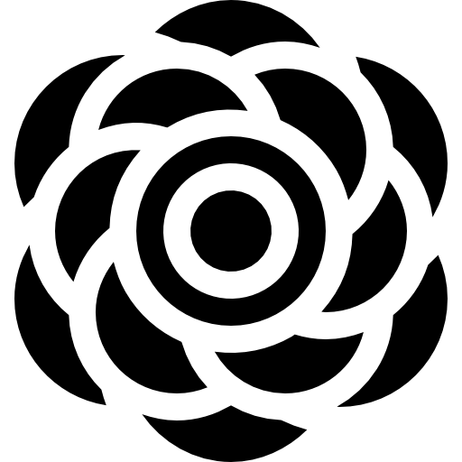 peonía Basic Straight Filled icono