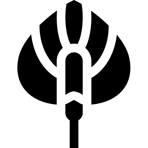 anthurium Basic Straight Filled icoon