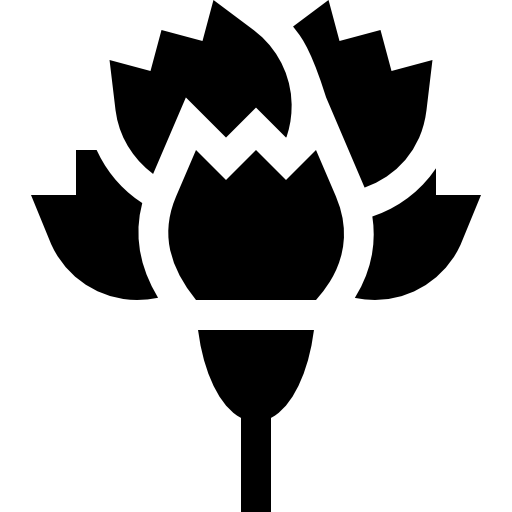 garofano Basic Straight Filled icona
