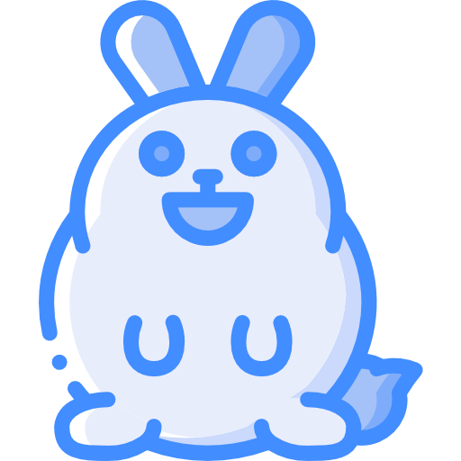 konijn Basic Miscellany Blue icoon