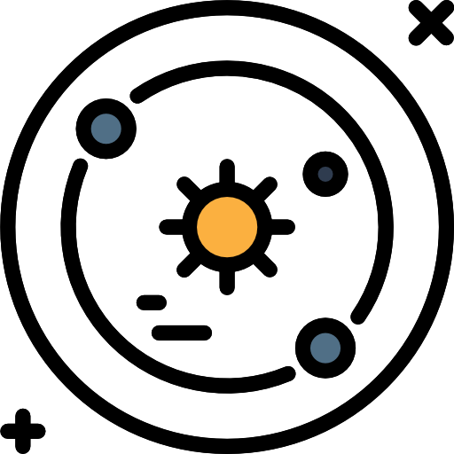 sistema solar Neung Lineal Color icono