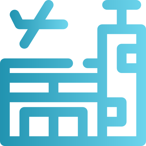Аэропорт Neung Lineal Gradient иконка