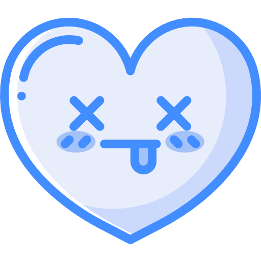 Heart Basic Miscellany Blue icon