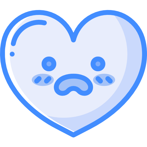 coração Basic Miscellany Blue Ícone