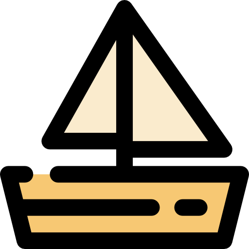 barca a vela Neung Lineal Color icona