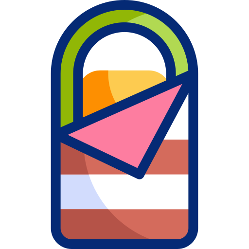 Sleeping bag Basic Accent Lineal Color icon