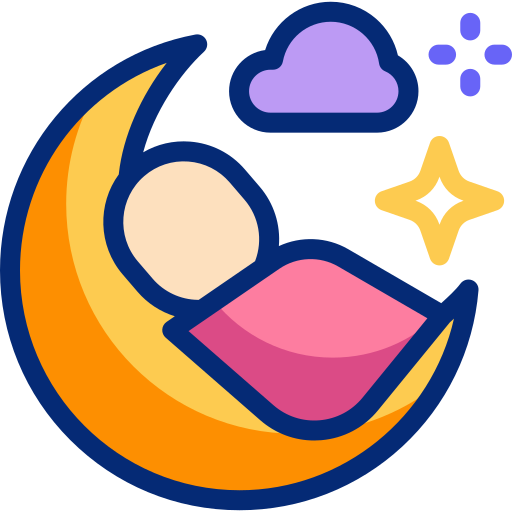 Baby sleep Basic Accent Lineal Color icon