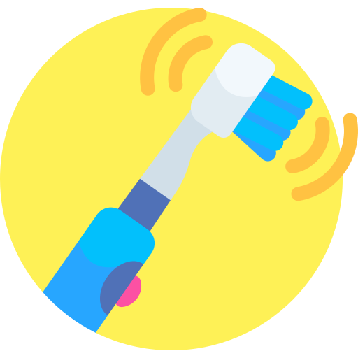 Electric toothbrush Detailed Flat Circular Flat icon