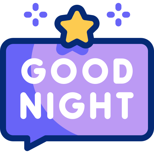 Good night Basic Accent Lineal Color icon