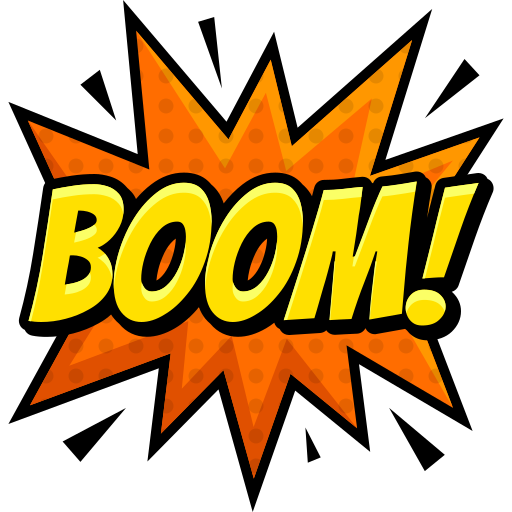 boom Generic Sticker Color Lineal Color icoon