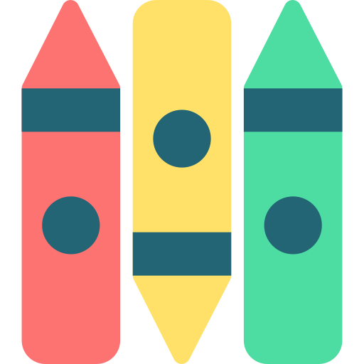 Crayon Generic color fill icon