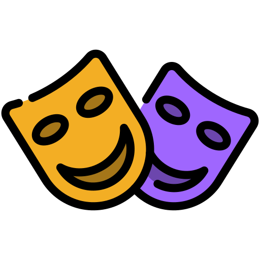 maski teatralne Generic color lineal-color ikona