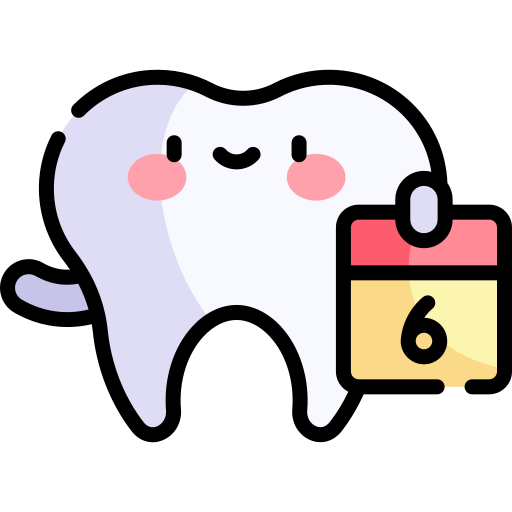 giornata del dentista Kawaii Lineal color icona