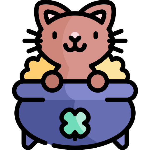 Cat Kawaii Lineal color icon