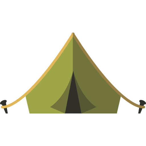 Tent Vector Market Bold Rounded icon
